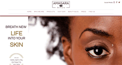 Desktop Screenshot of amagaraskincare.com